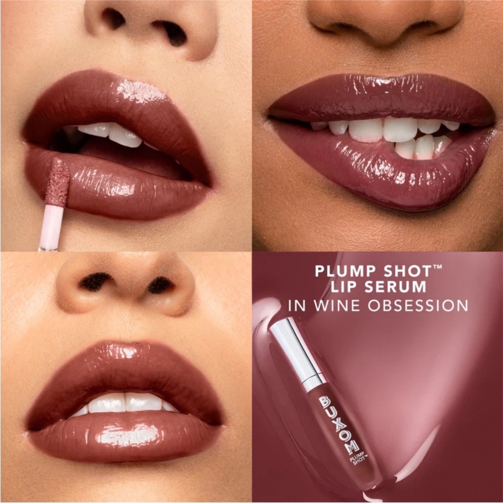Buxom Plump Shot Lip Serum in Wine Obsession NIB